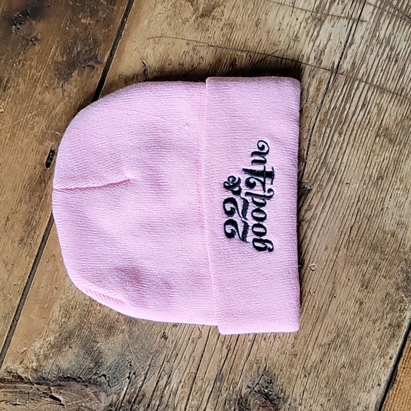 Pink beanie. Fun gift for a 22nd birthday! - Picture 1 of 5